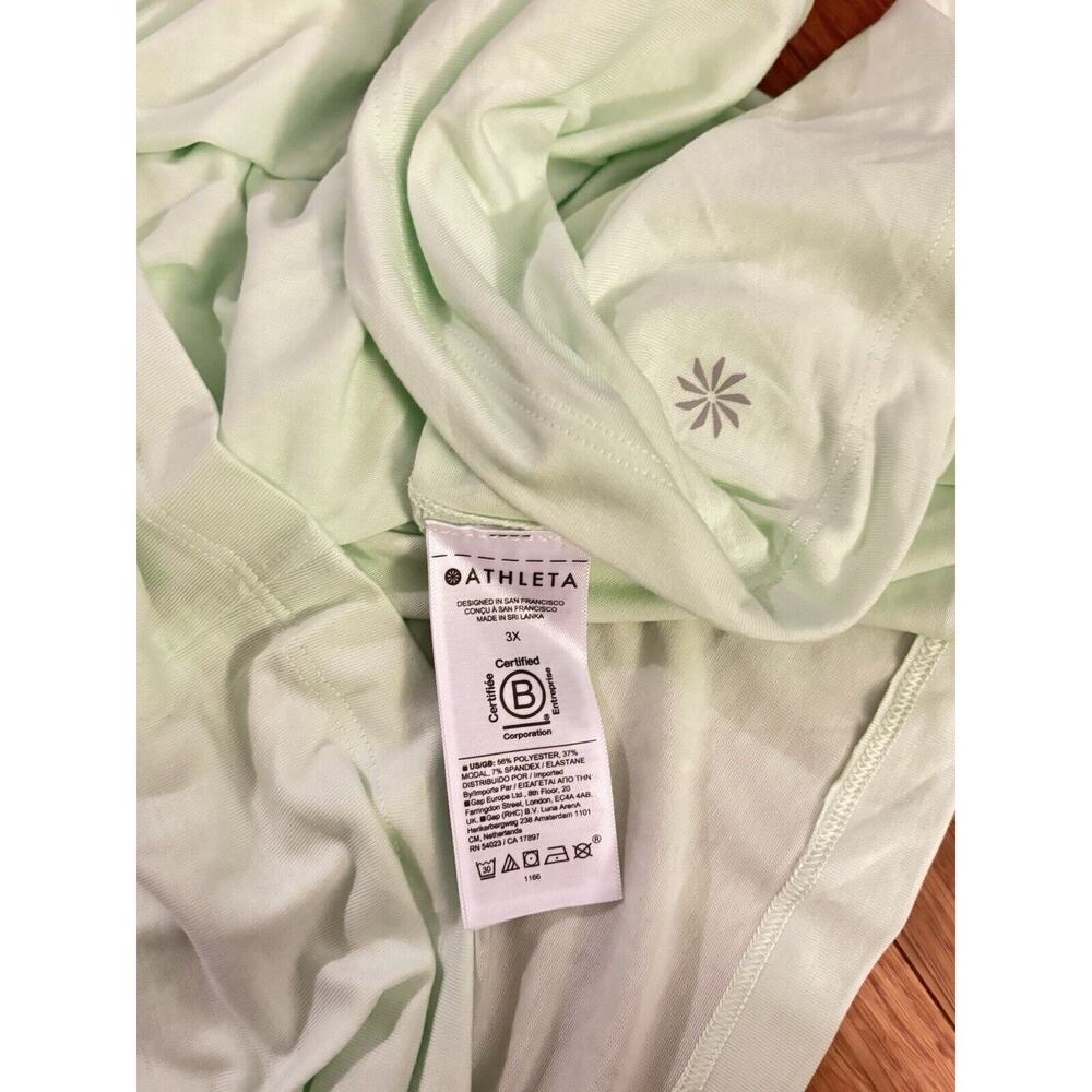 Athleta With Ease Muscle Tank & Uptempo Tank **LOT OF 2** Green & Gray 3X Active - Picture 9 of 11